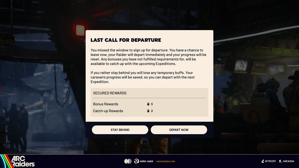 Arc Raiders Expedition Departure - Raiders with caravan