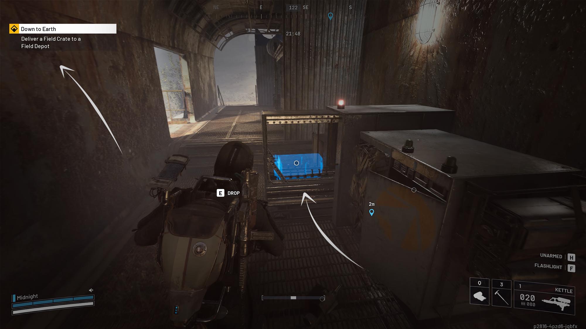 Depositing Arc Raiders Field Crate inside Field Depot