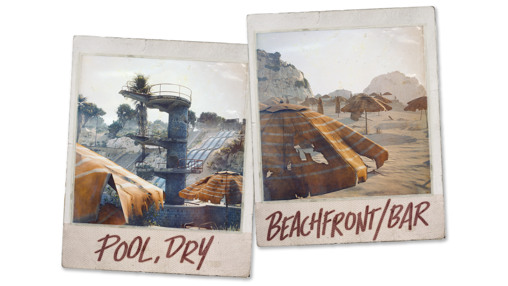 Riven Tides Pool and Beachfront Polaroid