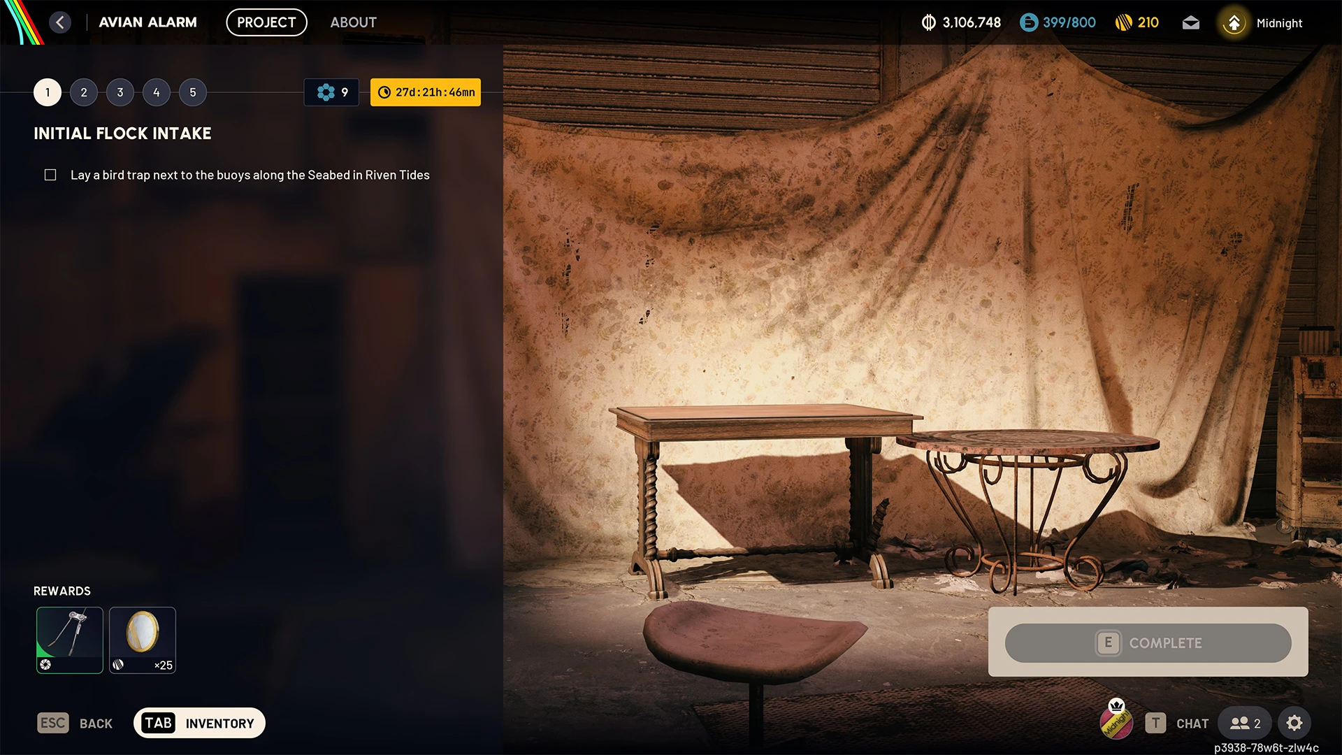 Avian Alarm Stage 1 — lay bird traps at Seabed buoys to unlock the Dockmaster's Detector in ARC Raiders