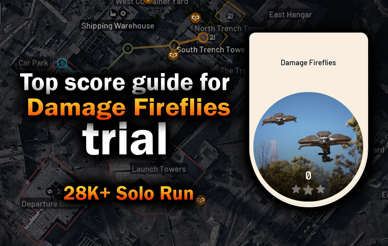Damage Fireflies Trial Guide — Solo 28K+ on Spaceport Hidden Bunker