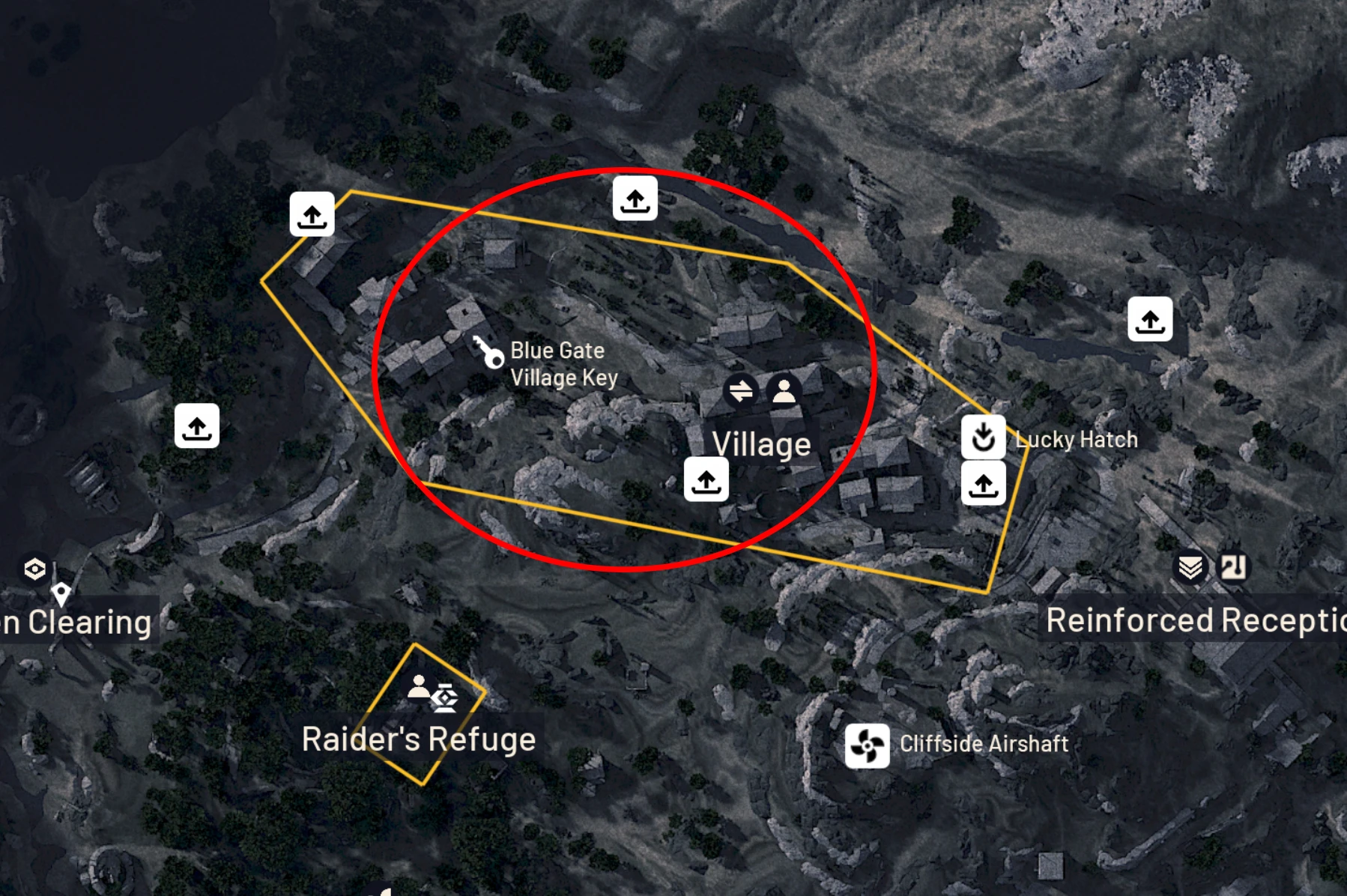 Fertilizer planters in the destroyed greenhouse area at the Village on Blue Gate in ARC Raiders