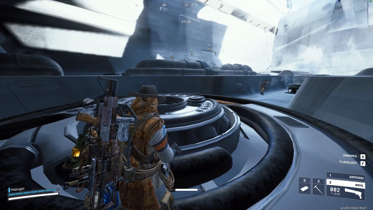 A round Hydra socket set into the Frigate's deck