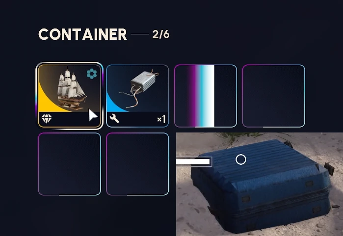 Leviathan's Crown Ship Model found inside a suitcase during beachcombing in ARC Raiders
