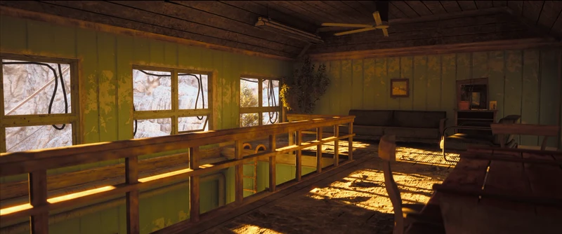 ARC Raiders Outpost - Long wooden hall module