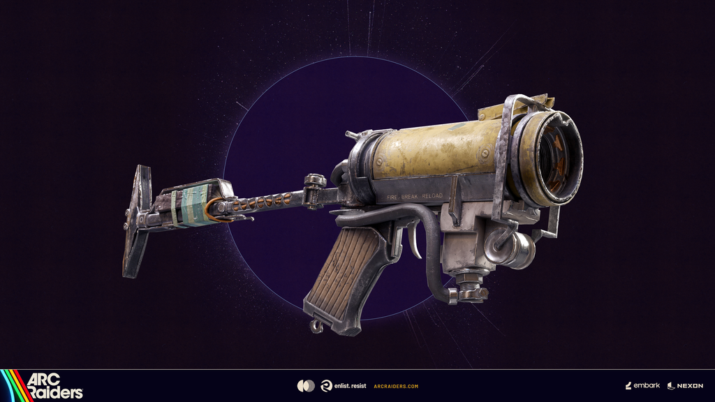 The Rascal grenade launcher in ARC Raiders - compact anti-ARC sidearm