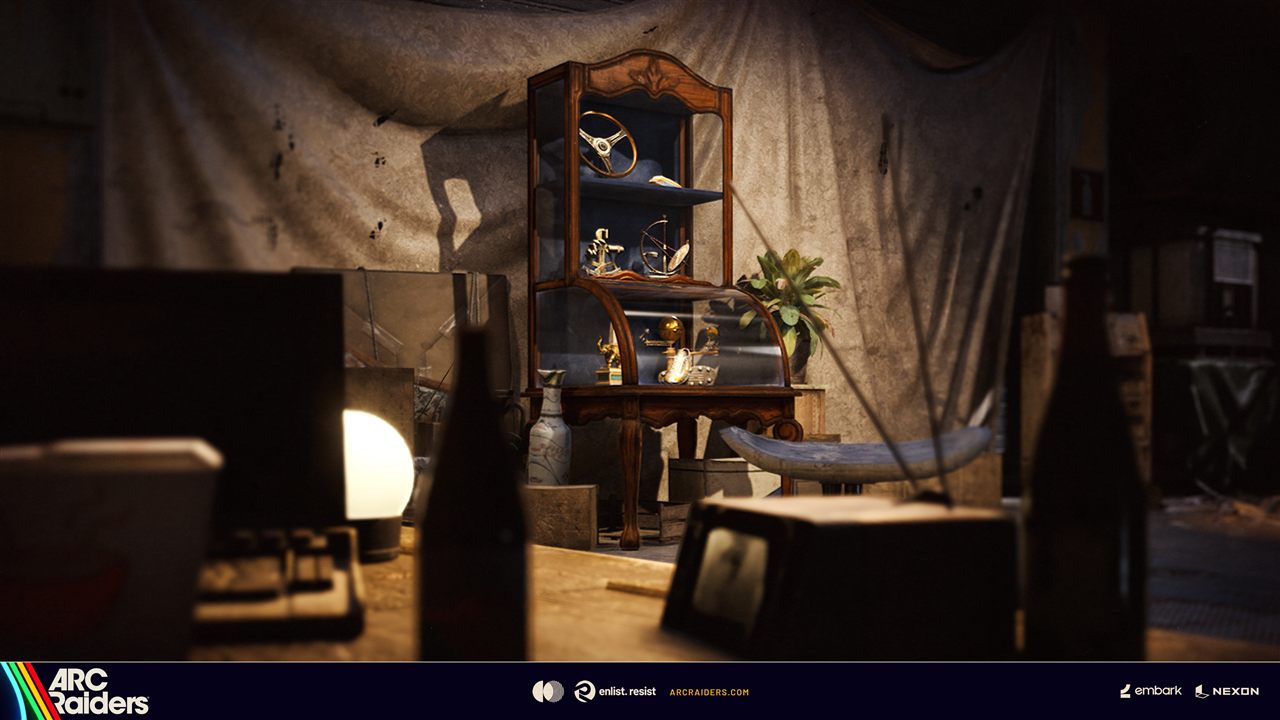 Converging Paths Display Case in ARC Raiders showing recovered relics