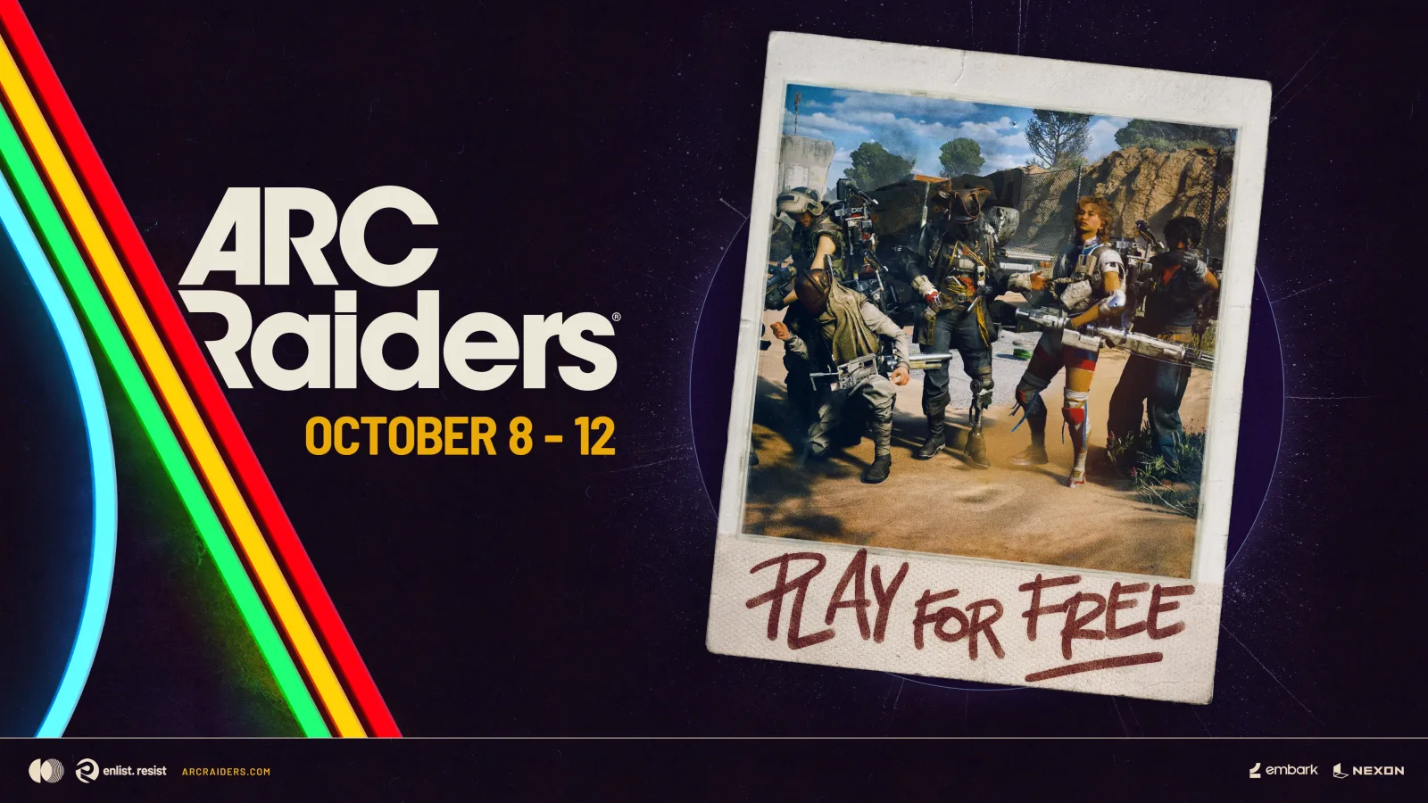 ARC Raiders play for free October 8 to 12