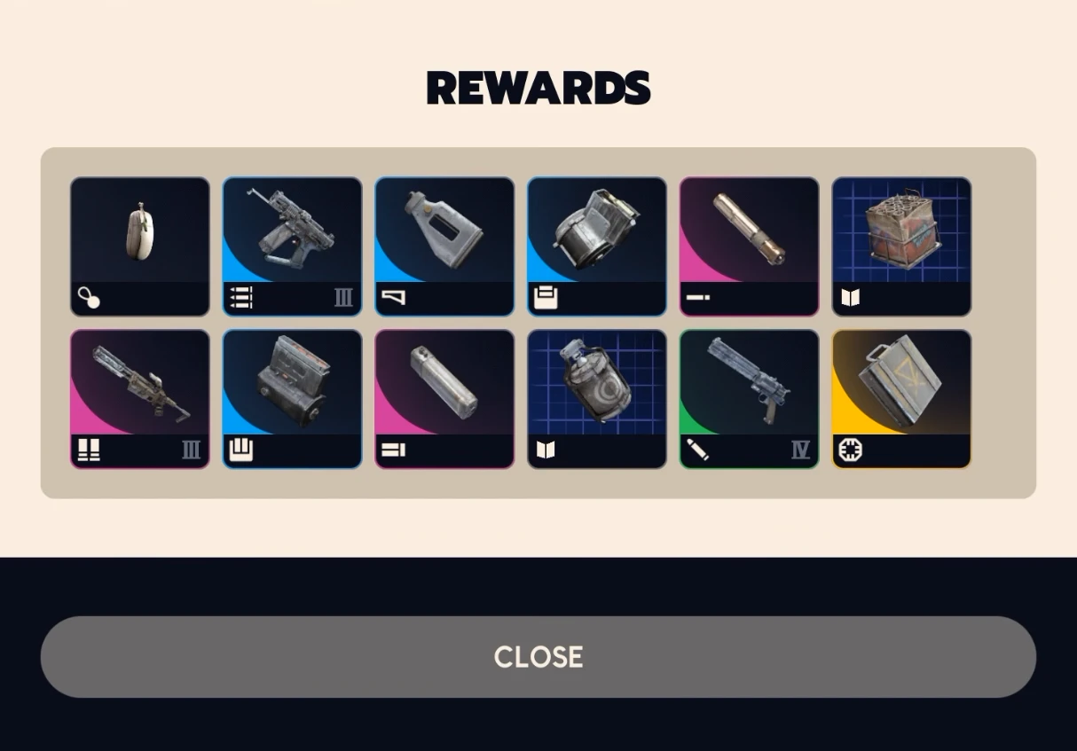 Phantom Targets Part 2 stage rewards — items earned from completing stages 4, 5 and 6
