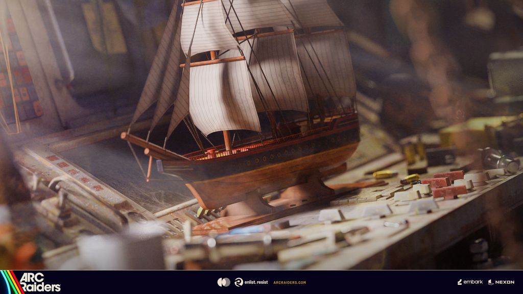 Riven Tides coastline with abandoned boats in ARC Raiders