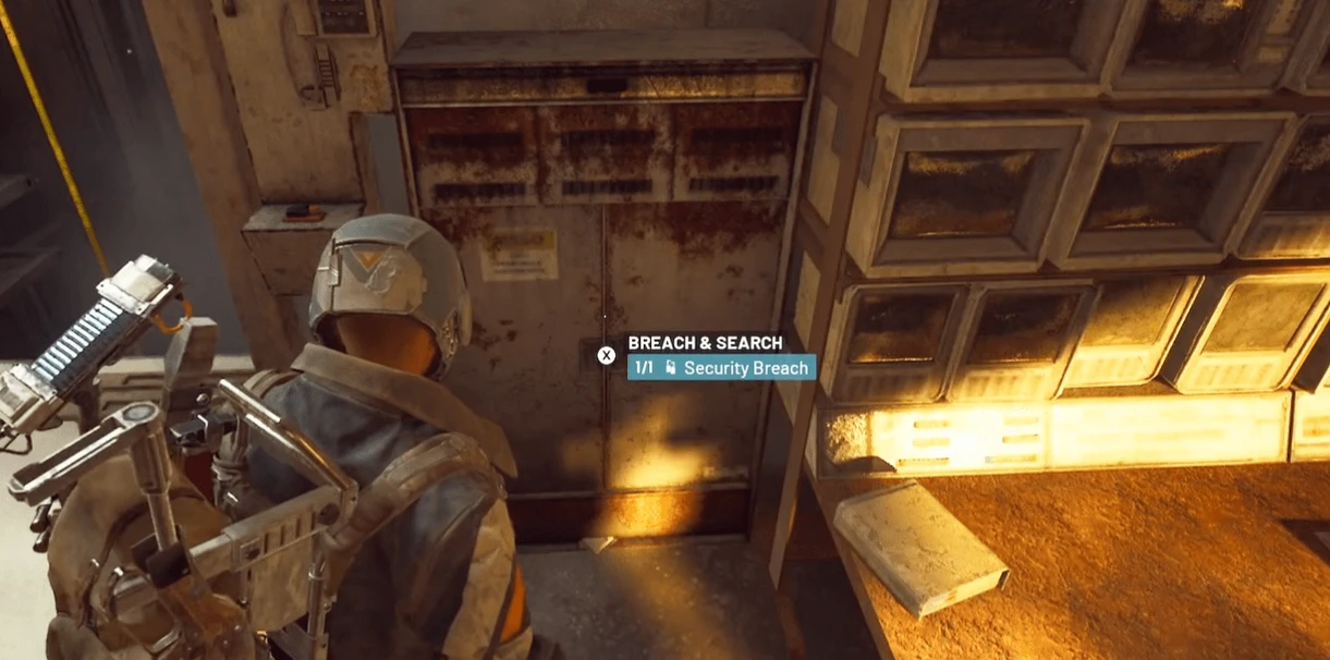Security Breach cabinet in ARC Raiders containing rare weapon loot