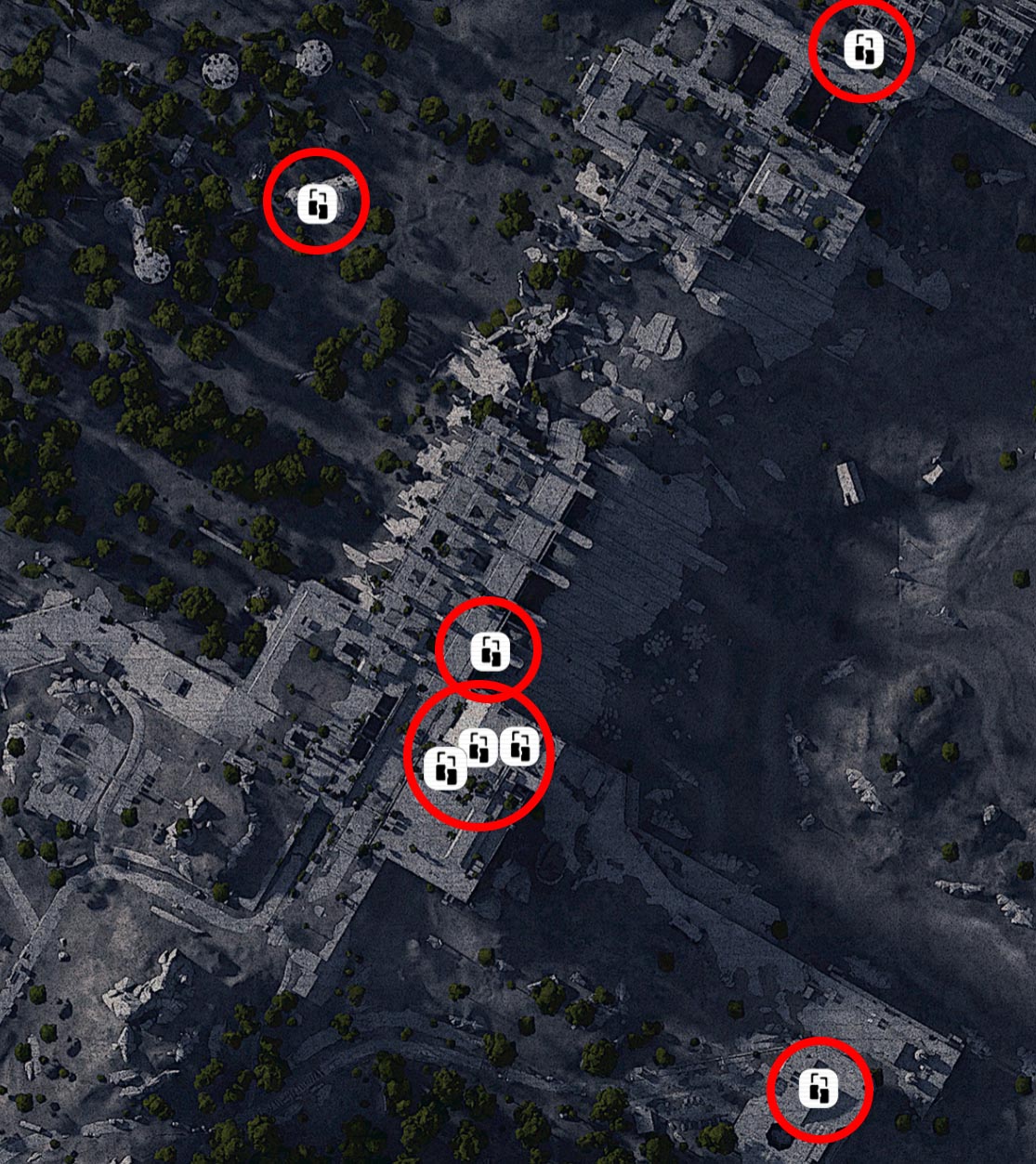 Security Lockers on The Dam interactive map