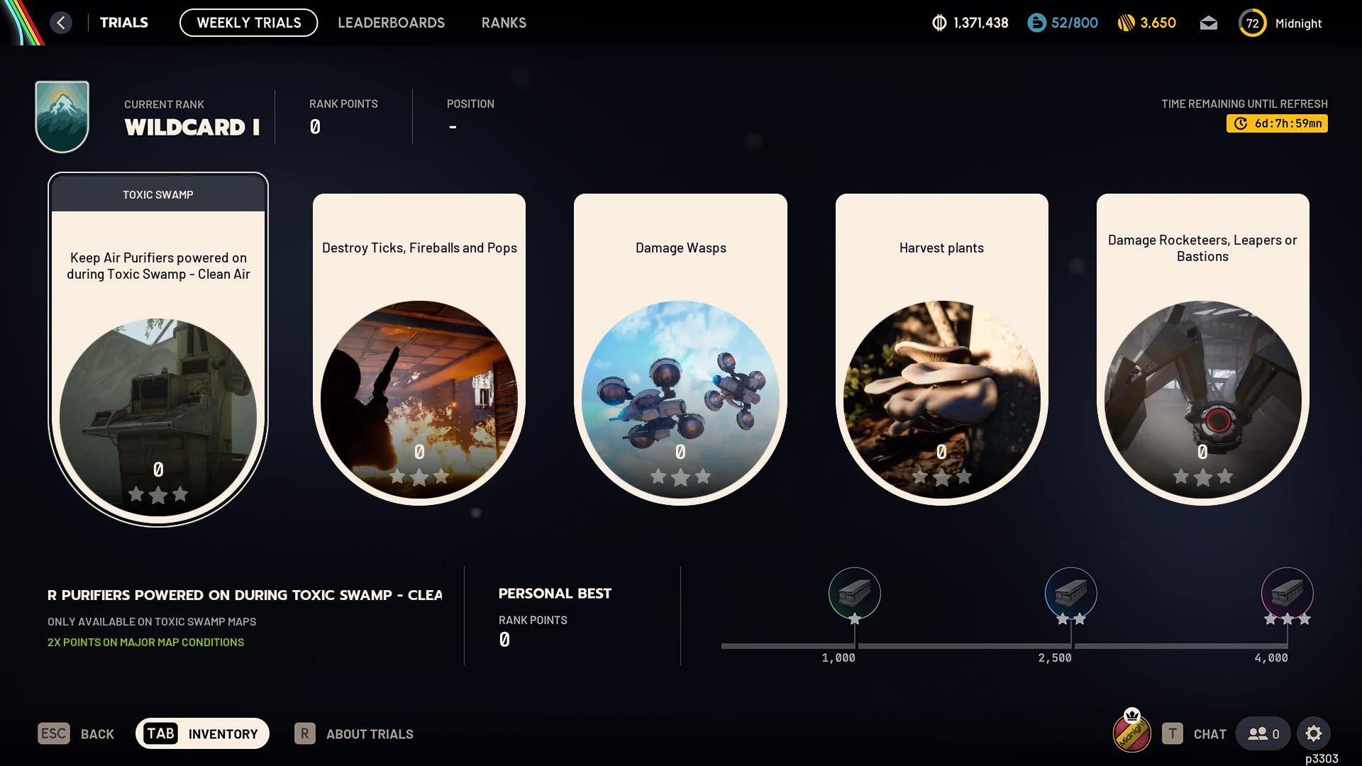 Week 2 Toxic Swamp trials - Air Purifiers