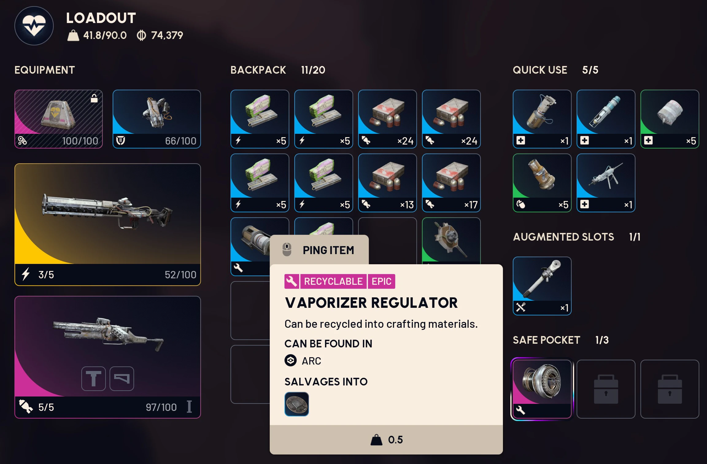 Full combat loadout with Jupiter and Hullcracker for fighting Vaporizers at Assessors